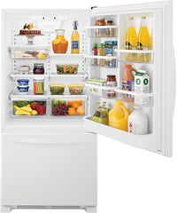 Whirlpool 19 Cu. Ft. Bottom-Freezer Refrigerator - WRB329DFBW|Réfrigérateur Whirlpool de 19 pi³ à congélateur inférieur - WRB329DFBW|WRB329DBW