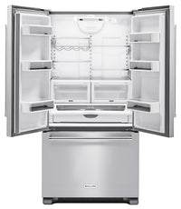 KitchenAid 22 Cu. Ft. French-Door Refrigerator with Interior Dispenser - KRFC302ESS|Réfrigérateur KitchenAid de 22 pi3 à portes françaises avec distributeur interne - KRFC302ESS|KRFC302S