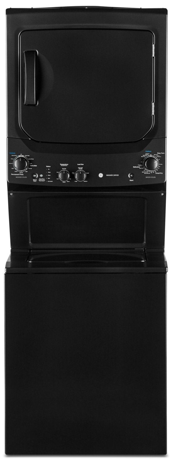 GE Unitized Spacemaker Washer and Electric Dryer Combination – GUD37ESMMDG |Laveuse et sécheuse électrique GE SpaceMakerMC superposées – GUD37ESMMDG|GUD37MDG